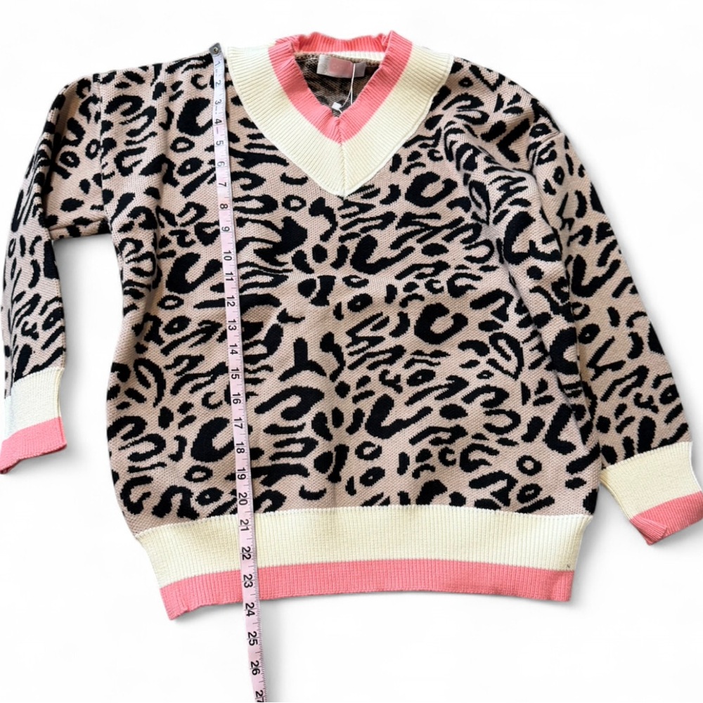 Leopard Varsity Sweater - Picture 13 of 13